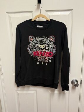 Kenzo Black Embroidered Sweatshirt